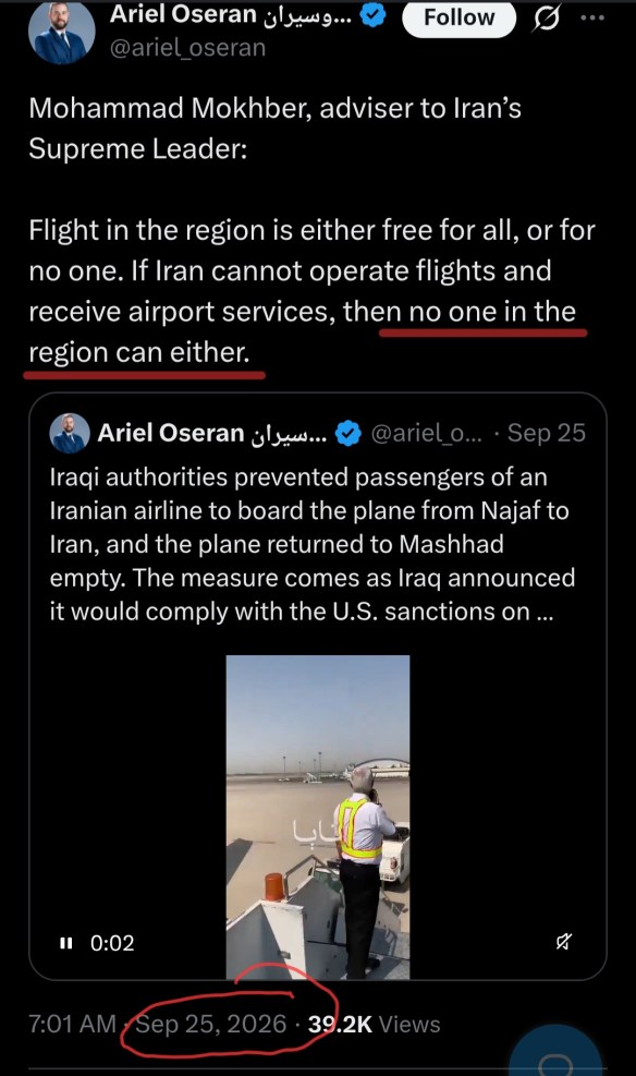 The Iranian Threating Message Missing From The FlyDubai&nbsp;Coverage